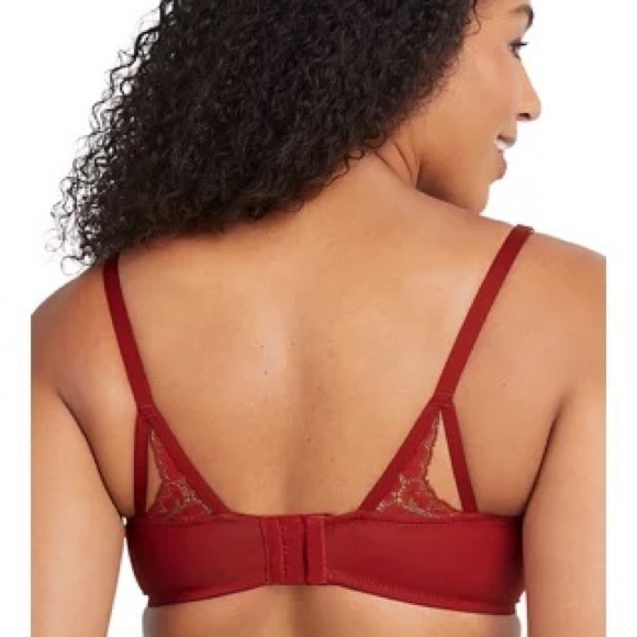 💥 SALE NWT Push-Up and In Push-up Bra In Deep Red - Picture 3 of 6